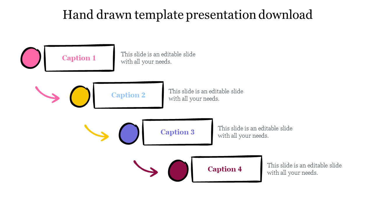 Hand drawn template presentation download   